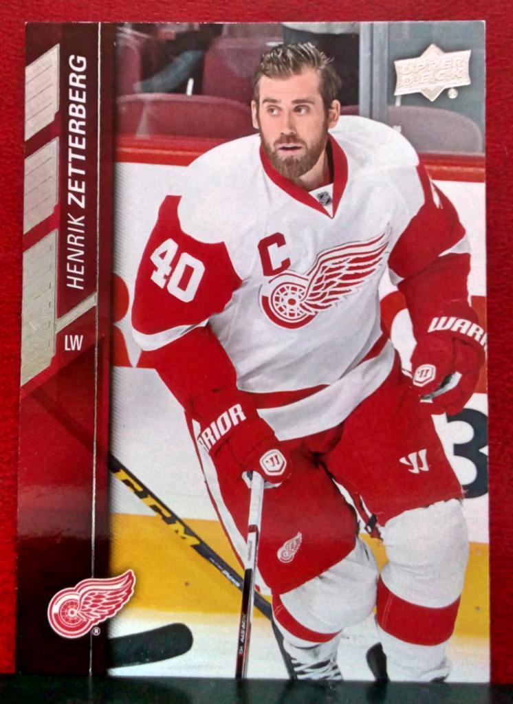 2015-16 Upper Deck #317 Henrik Zetterberg UER/Last name spelled (NHL) Detroit R