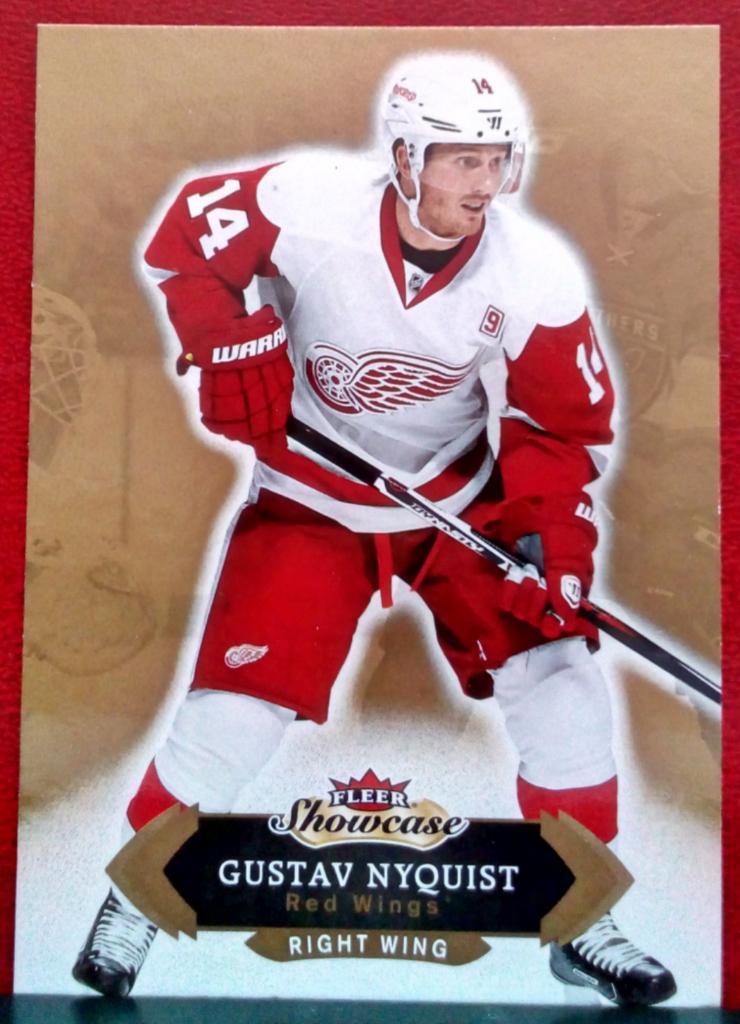 2016-17 Fleer Showcase #86 Gustav Nyquist (NHL) Detroit Red Wings