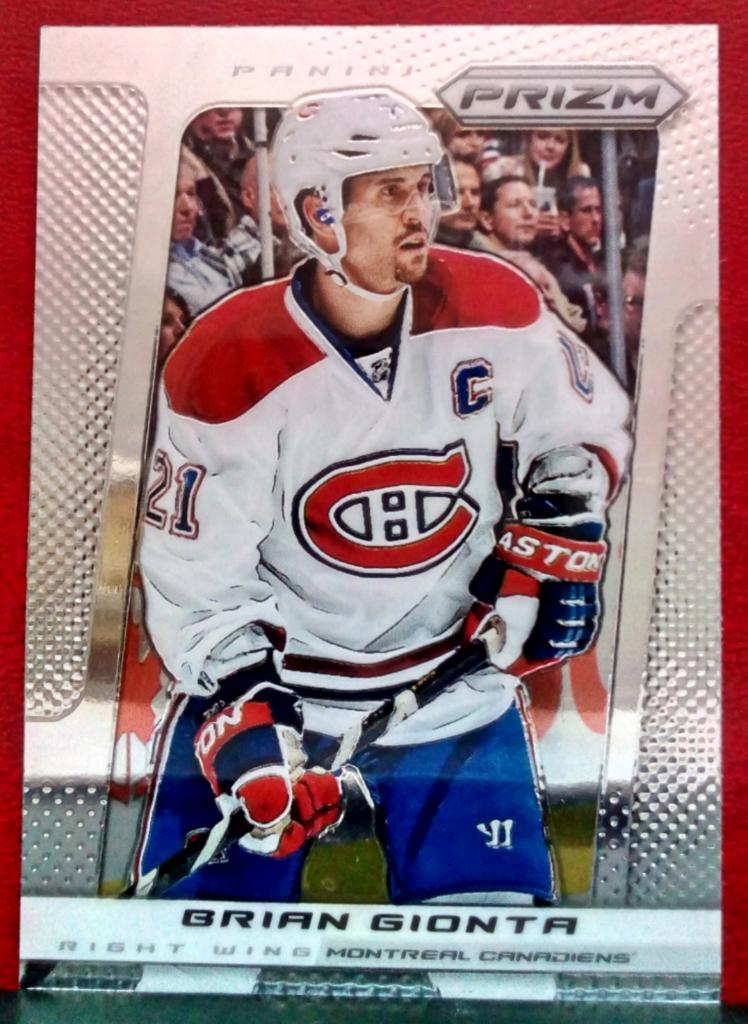2013-14 Panini Prizm #42 Brian Gionta (NHL) Montreal Canadiens