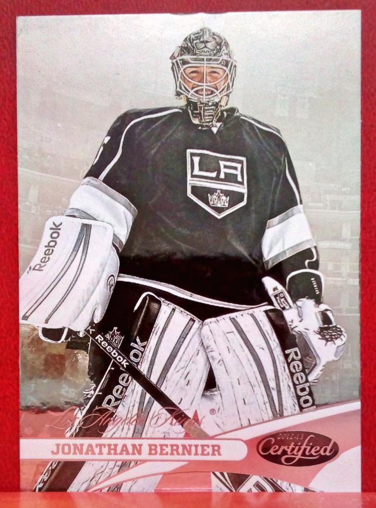 2012-13 Certified #45 Jonathan Bernier (NHL) Los Angeles Kings