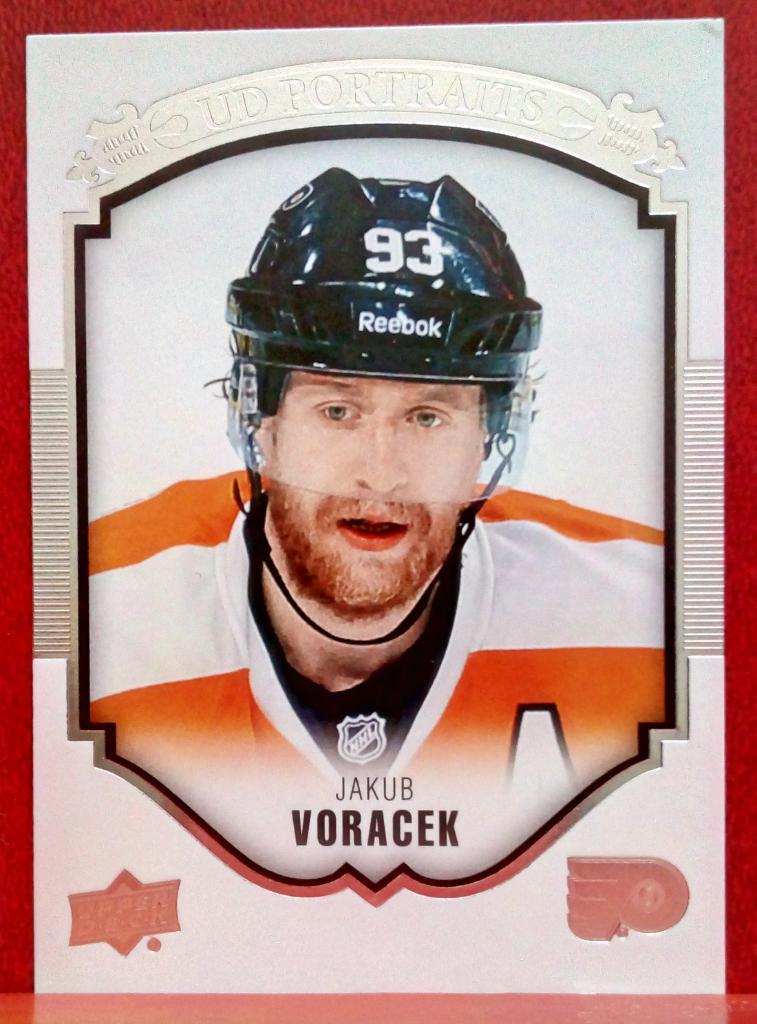 2015-16 Upper Deck UD Portraits #P28 Jakub Voracek (NHL) Philadelphia Flyers