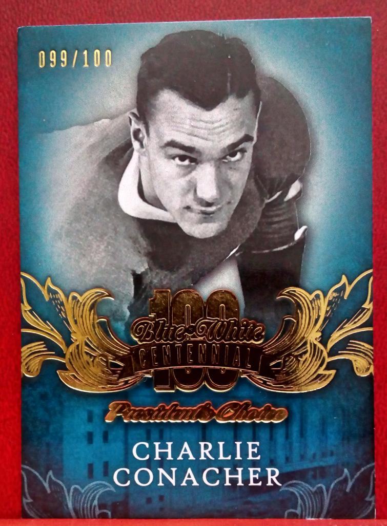 2016-17 Blue and White Centennial #11 Charlie Conacher 99/100 (NHL) Toronto Map