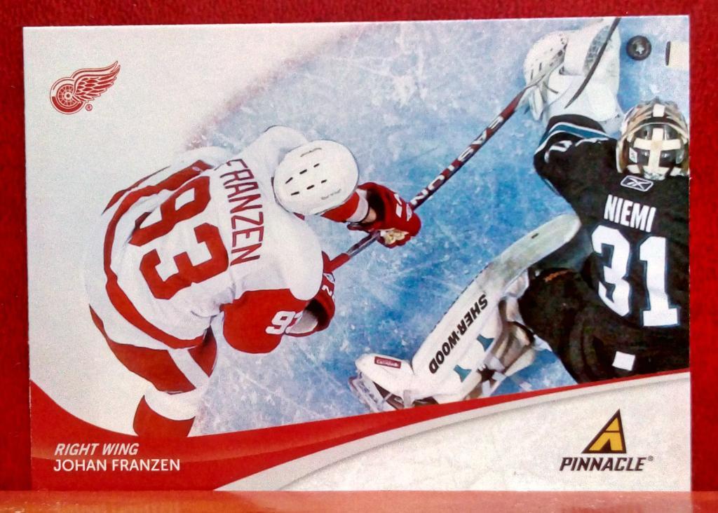 2011-12 Pinnacle #93 Johan Franzen (NHL) Detroit Red Wings