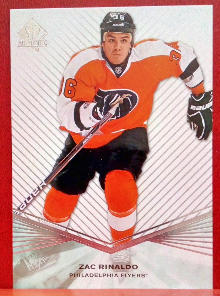 2011-12 SP Authentic Rookie Extended #R77 Zac Rinaldo (NHL) Philadelphia Flyers