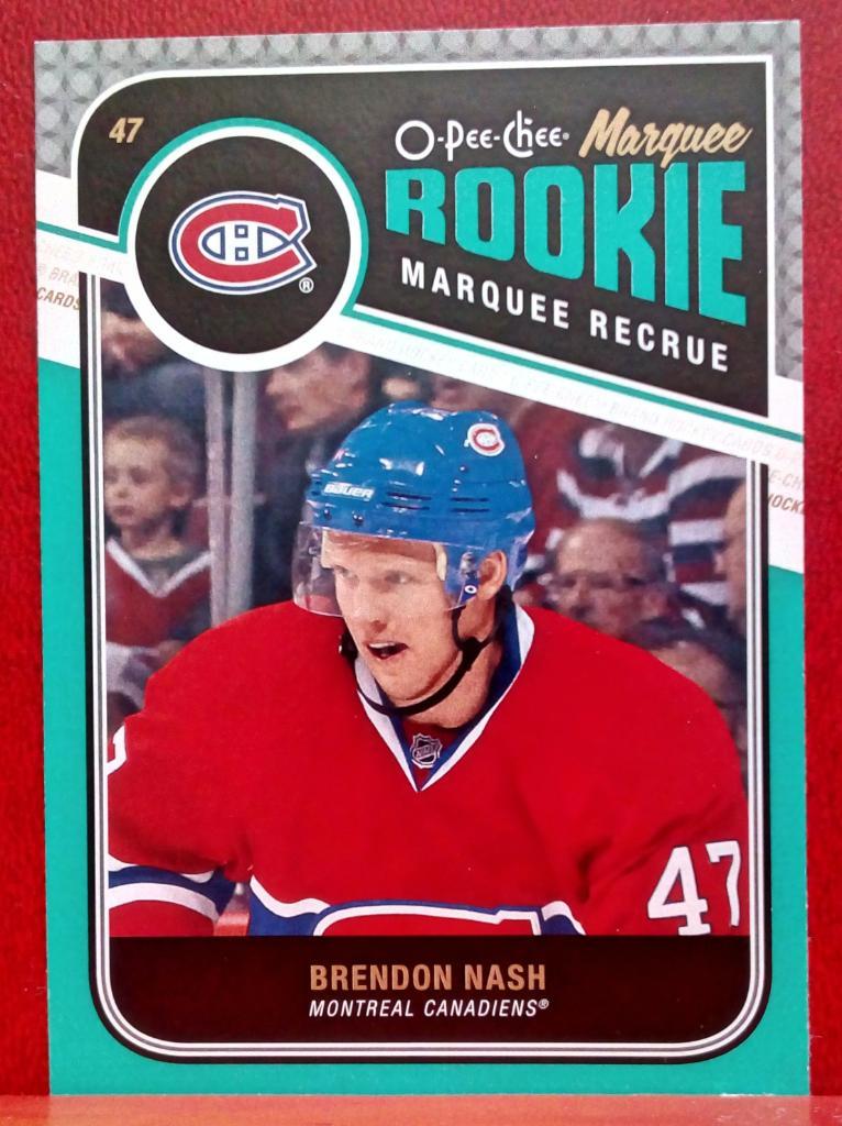 2011-12 O-Pee-Chee #580 Brendon Nash RC (NHL) Montreal Canadiens
