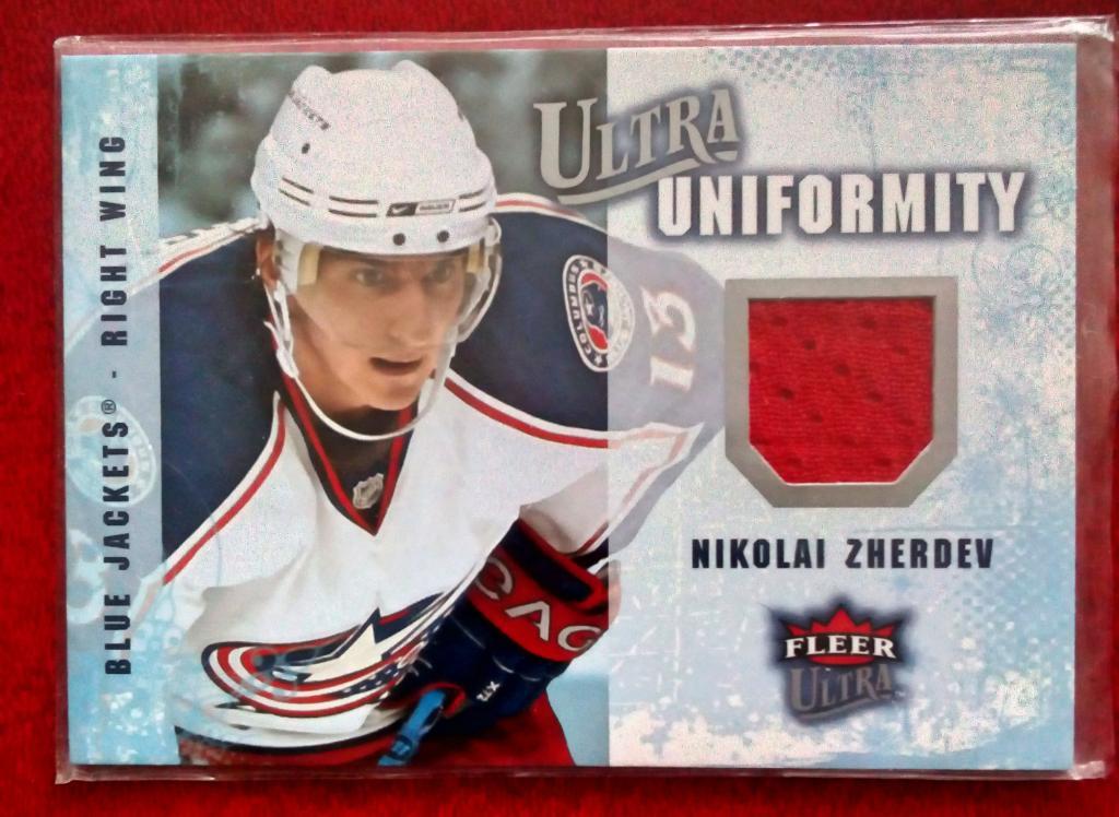 2008-09 Ultra Uniformity #UANZ Nikolai Zherdev(NHL) Columbus Blue Jackets