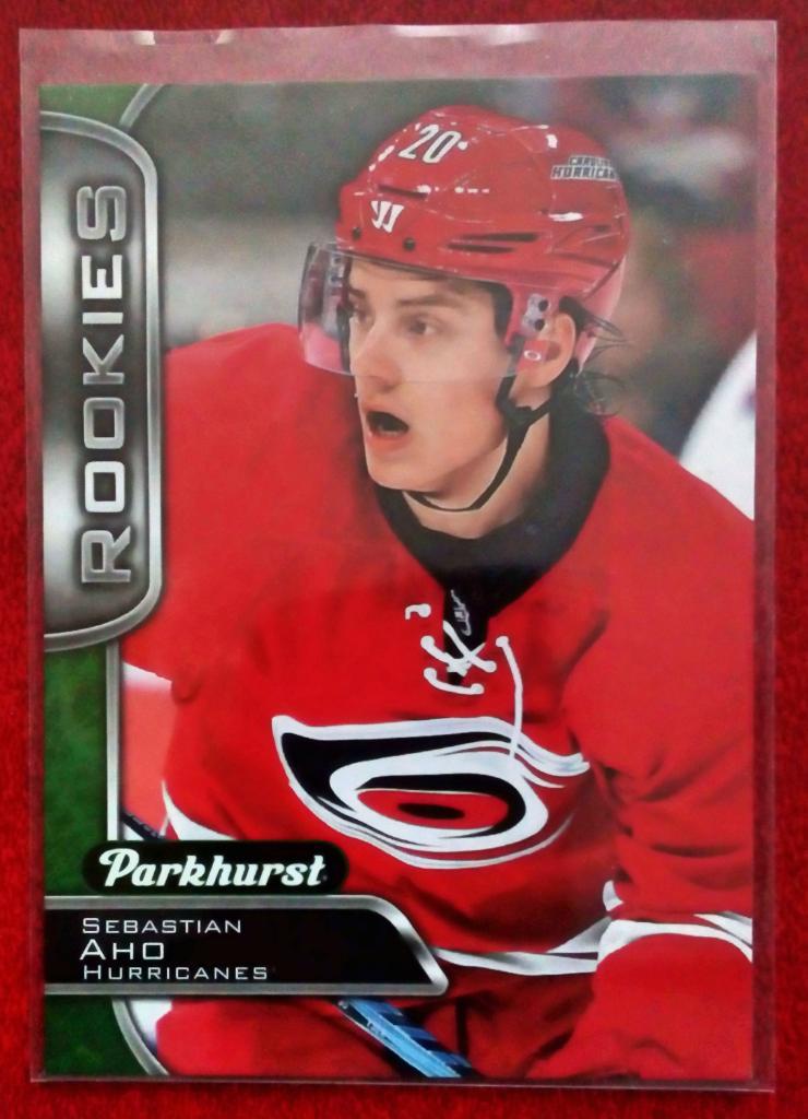 2016-17 Parkhurst #386 Sebastian Aho RC (NHL) Carolina Hurricanes