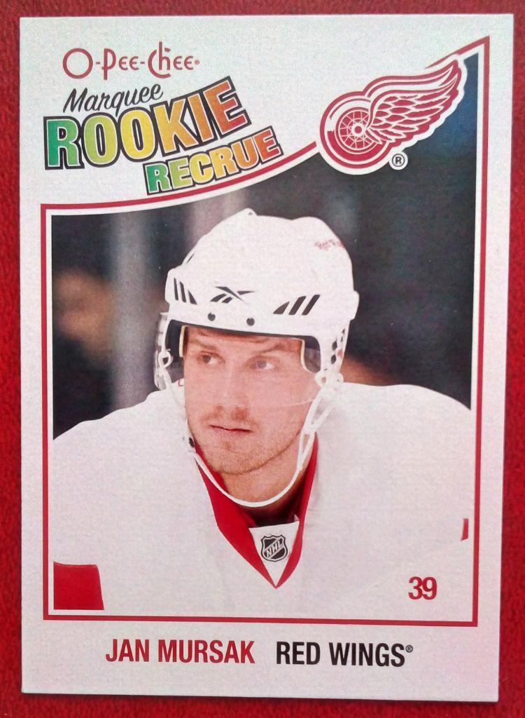 2010-11 O-Pee-Chee #606 Jan Mursak RC (NHL) Detroit Red Wings