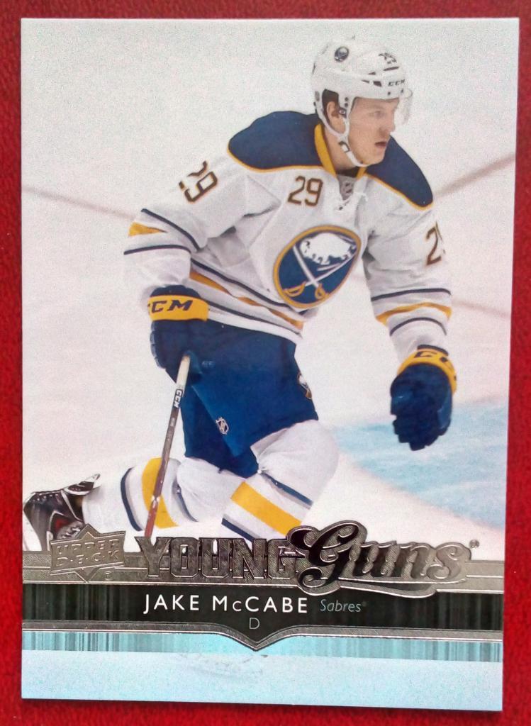 2014-15 Upper Deck #208 Jake McCabe YG RC (NHL) Buffalo Sabres