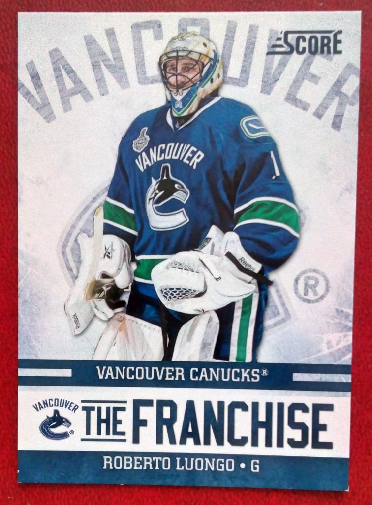 2011-12 Score Franchise #29 Roberto Luongo (NHL) Vancouver Canucks
