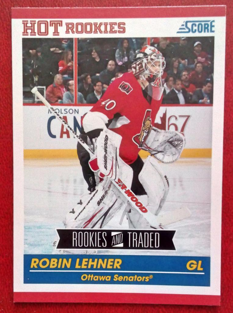 2010-11 Score #631 Robin Lehner RC (NHL) Ottawa Senators