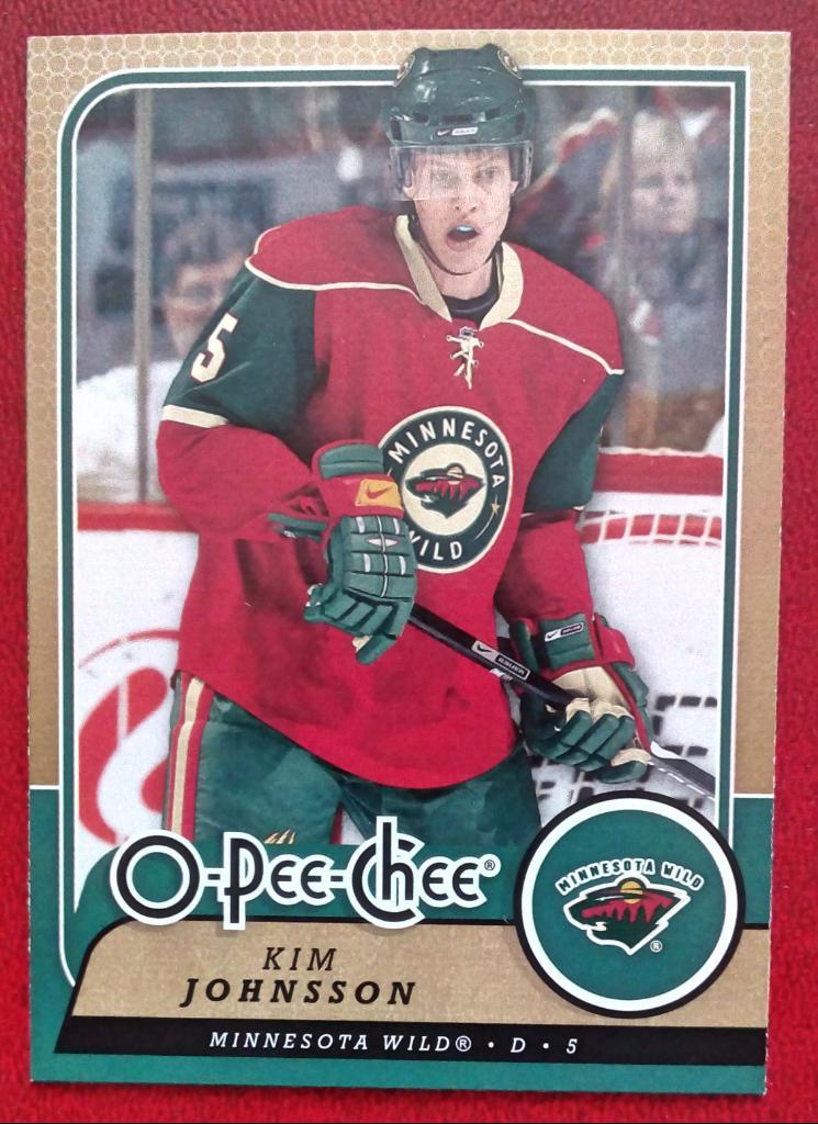 2008-09 O-Pee-Chee #327 Kim Johnsson (NHL) Minnesota Wild