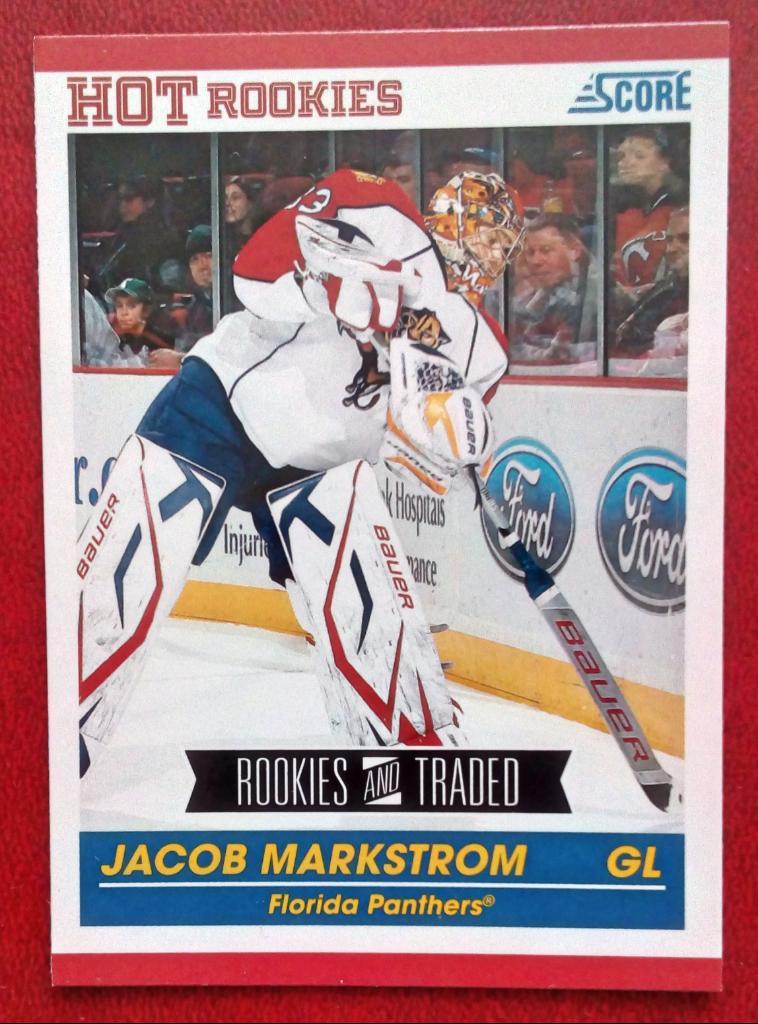 2010-11 Score #609 Jacob Markstrom RC (NHL) Florida Panthers