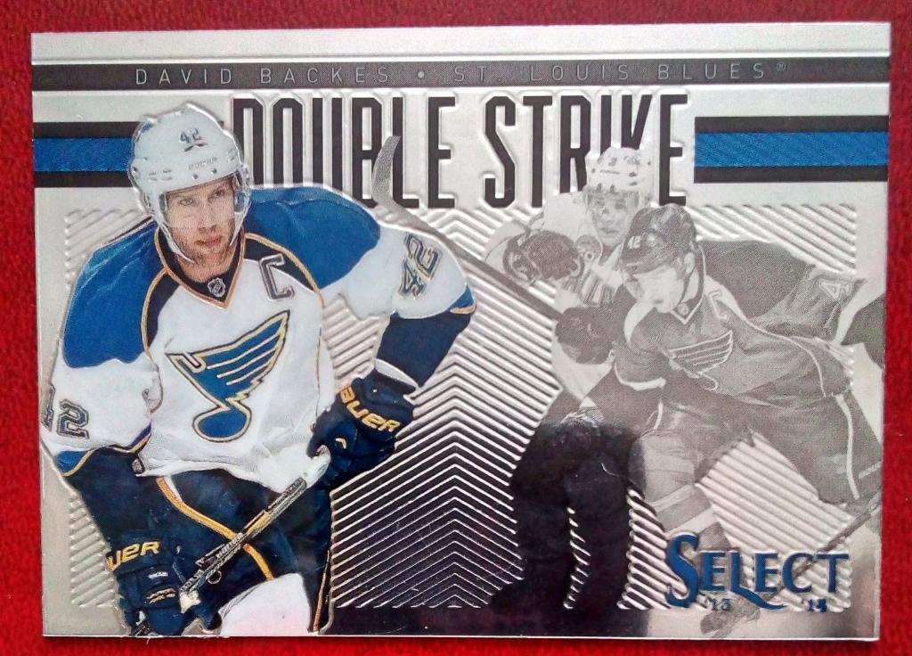 2013-14 Select Double Strike #DS1 David Backes (NHL) St Louis Blues