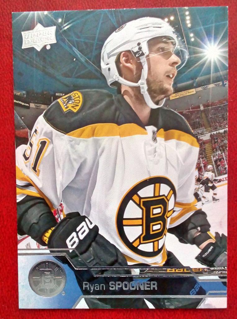 2016-17 Upper Deck #19 Ryan Spooner (NHL) Boston Bruins