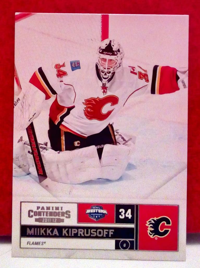 2011-12 Panini Contenders #34 Miikka Kiprusoff (NHL) Calgary Flames