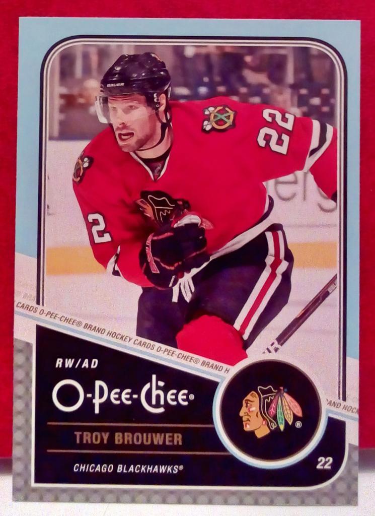 2011-12 O-Pee-Chee #188 Troy Brouwer (NHL) Chicago Blackhawks