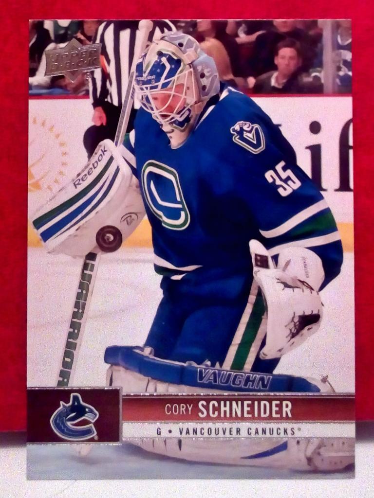 2012-13 Upper Deck #183 Cory Schneider (NHL) Vancouver Canucks