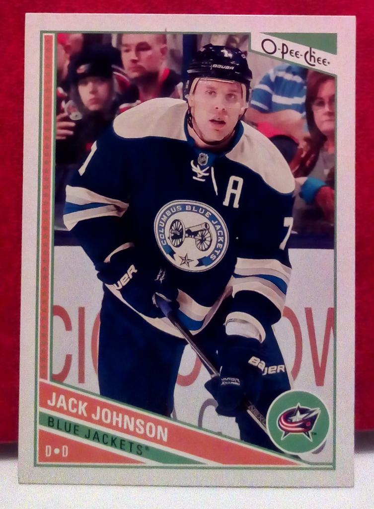 2013-14 O-Pee-Chee #320 Jack Johnson (NHL) Columbus Blue Jackets