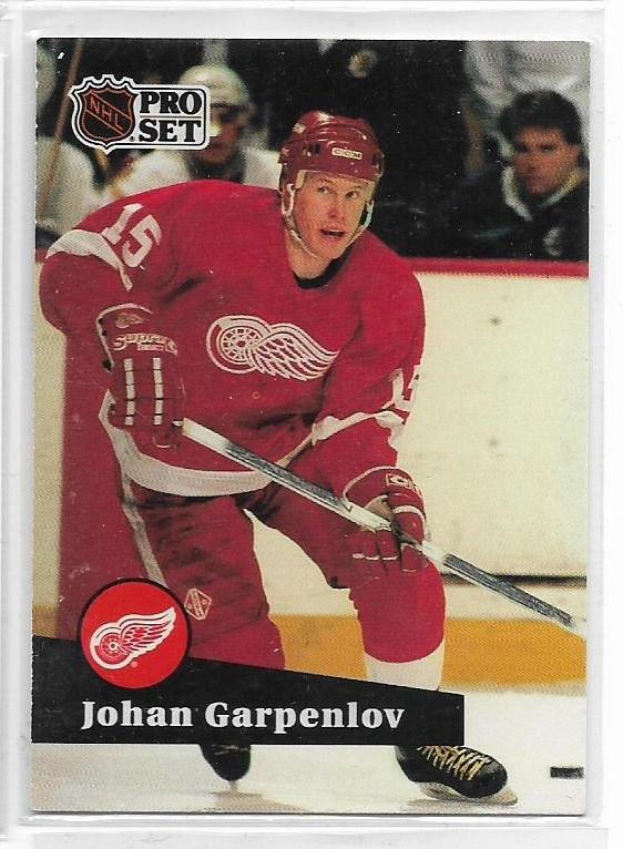 1991-92 Pro Set #56 Johan Garpenlov