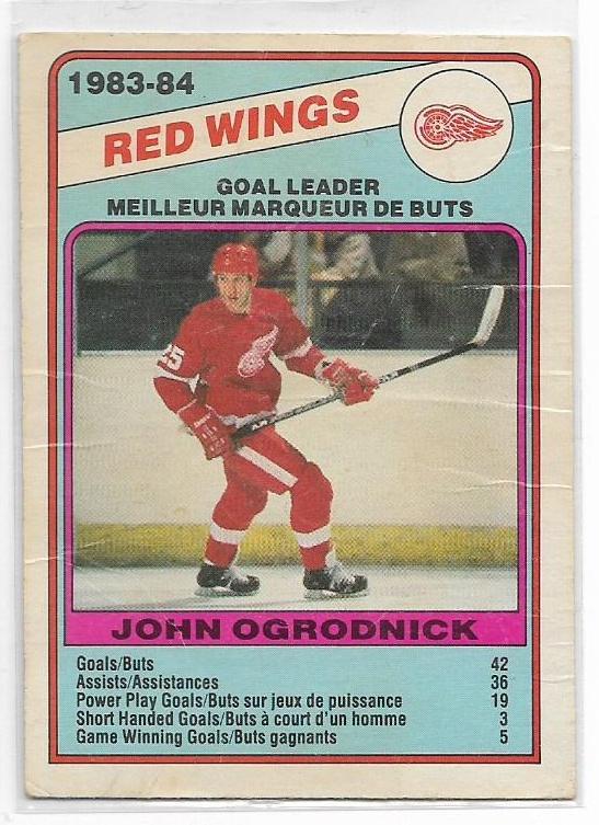 1984-85 O-Pee-Chee #356 John Ogrodnick SL