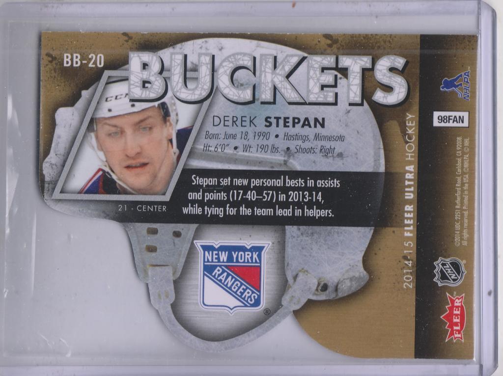 2014-15 Ultra Buckets #BB20 Derek Stepan 1