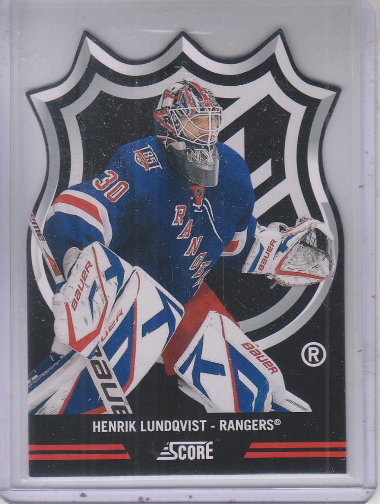 2011-12 Score NHL Shield Die Cuts #2 Henrik Lundqvist