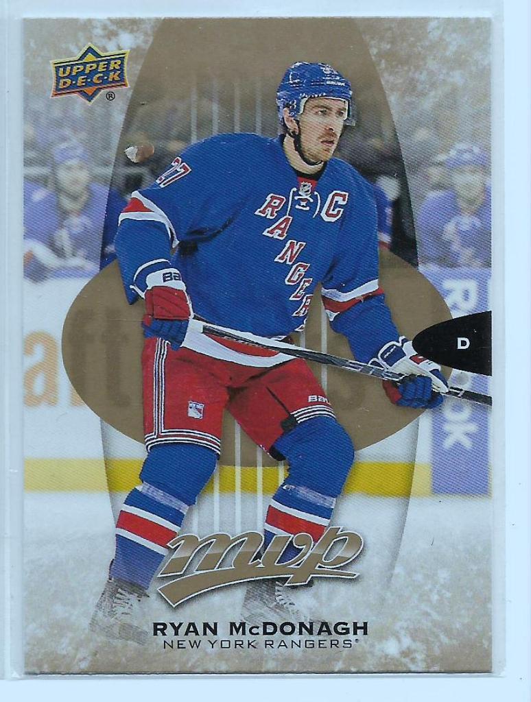 2016-17 Upper Deck MVP #40 Ryan McDonagh \ NR