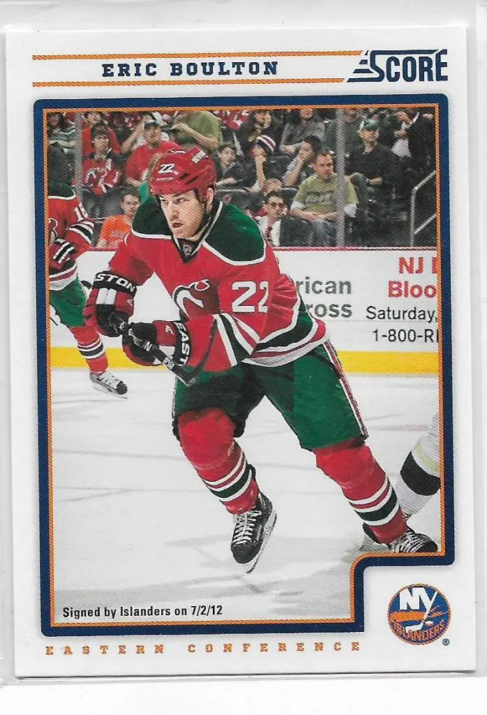 2012-13 Score #307 Eric Boulton\ NI
