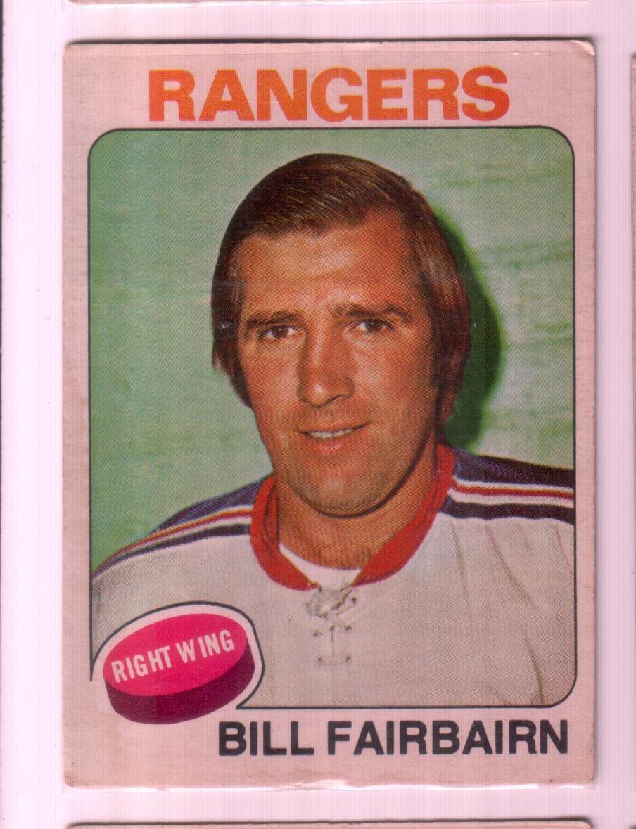 1975-76 O-Pee-Chee #109 Bill Fairbairn/New York Rangers/