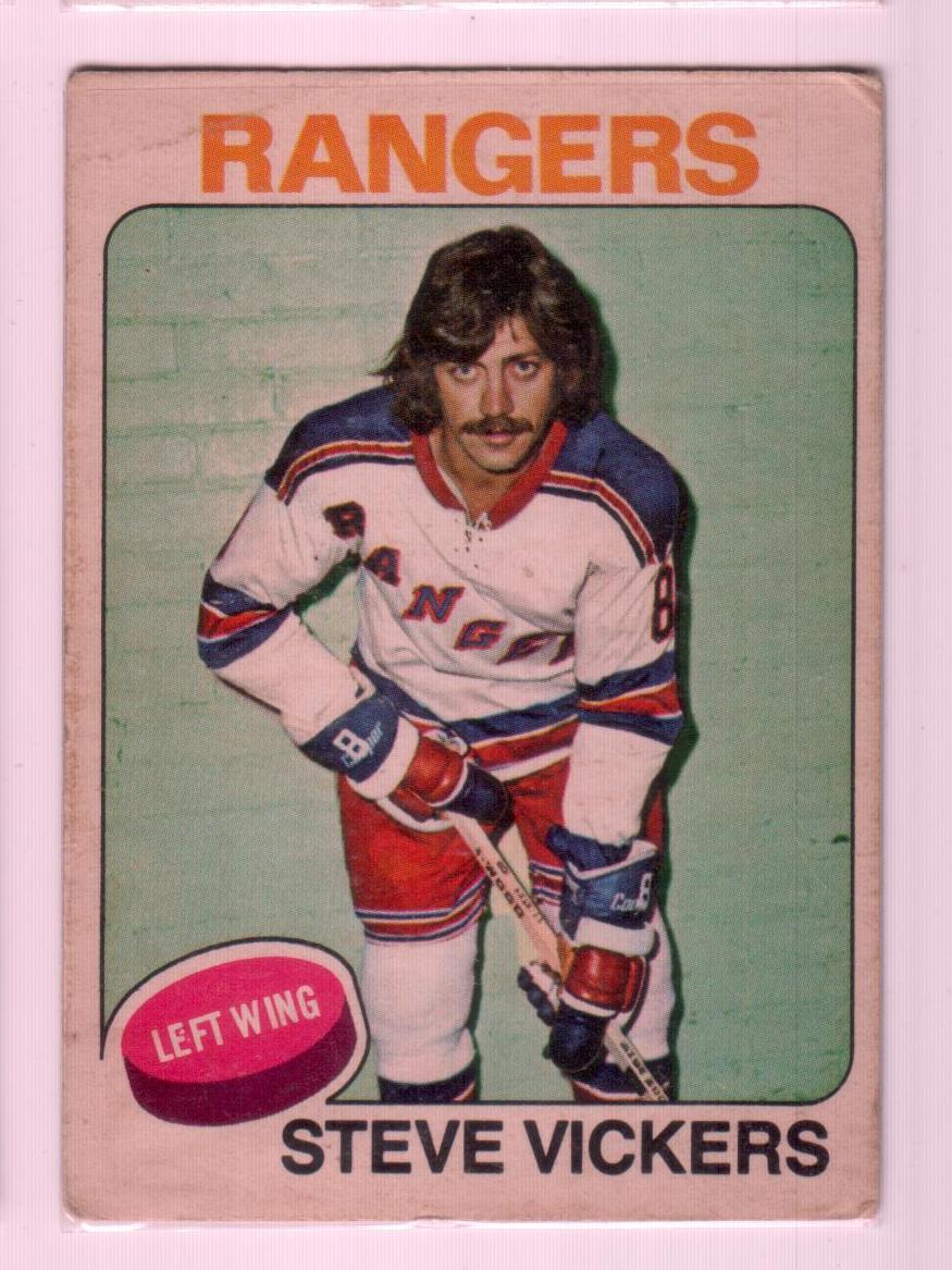 1975-76 O-Pee-Chee #19 Steve Vickers/New York Rangers/