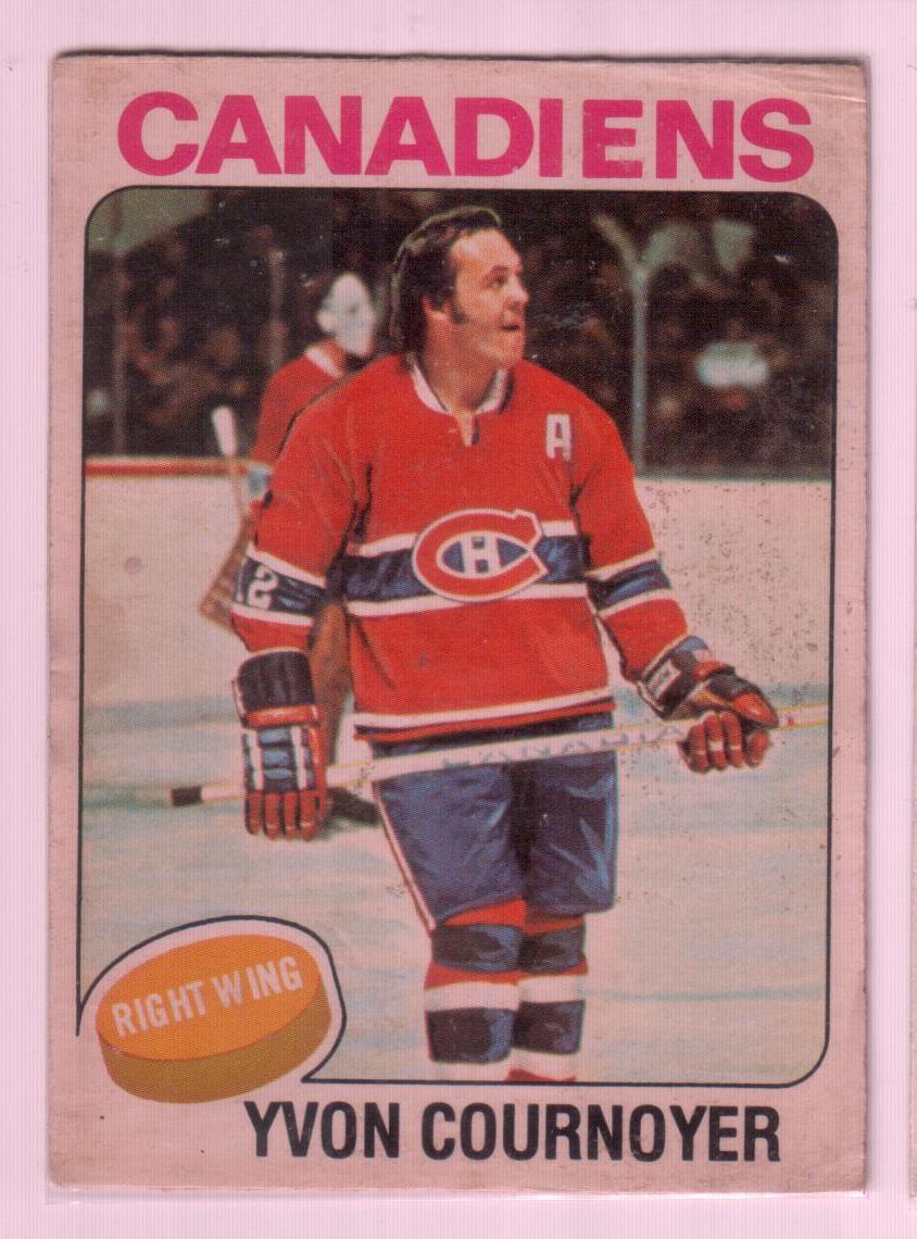 1975-76 O-Pee-Chee #70 Yvan Cournoyer/Montreal Canadiens/