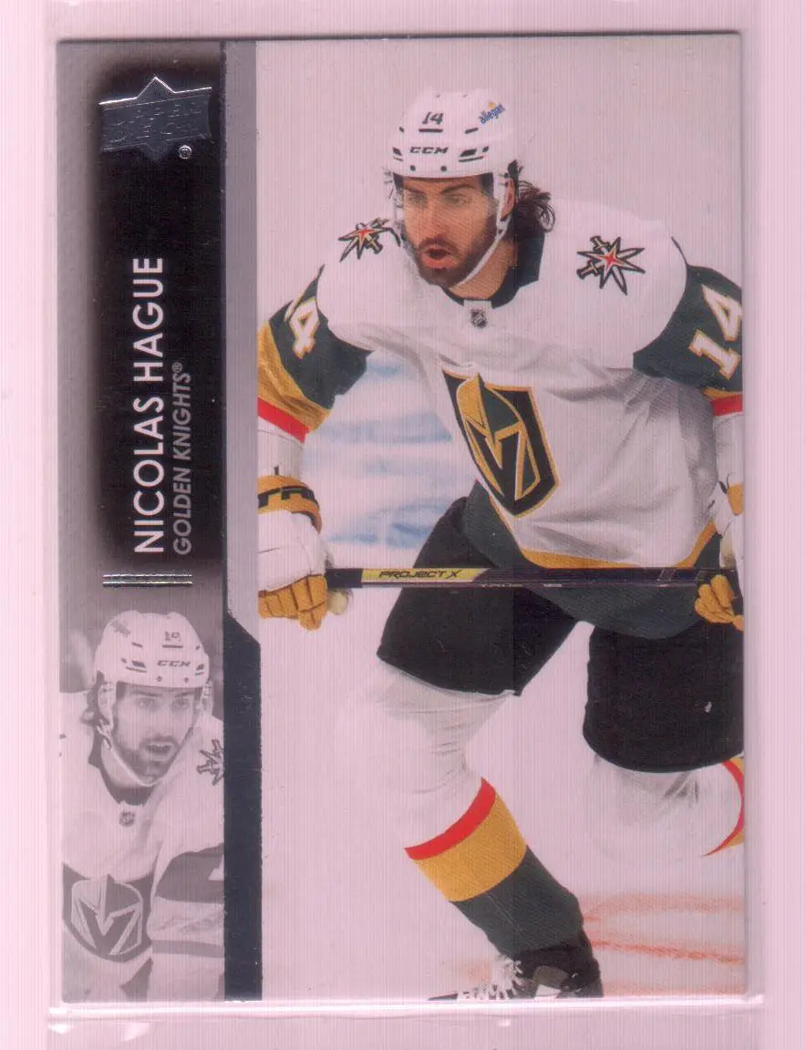 2021-22 Upper Deck Series 1 Base #181 Nicolas Hague - Vegas Golden Knights