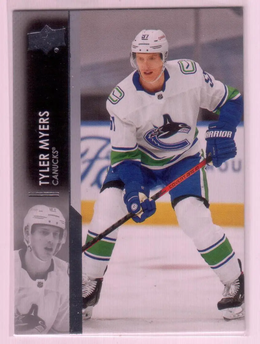 2021-22 Upper Deck Series 1 Base #177 Tyler Myers - Vancouver Canucks