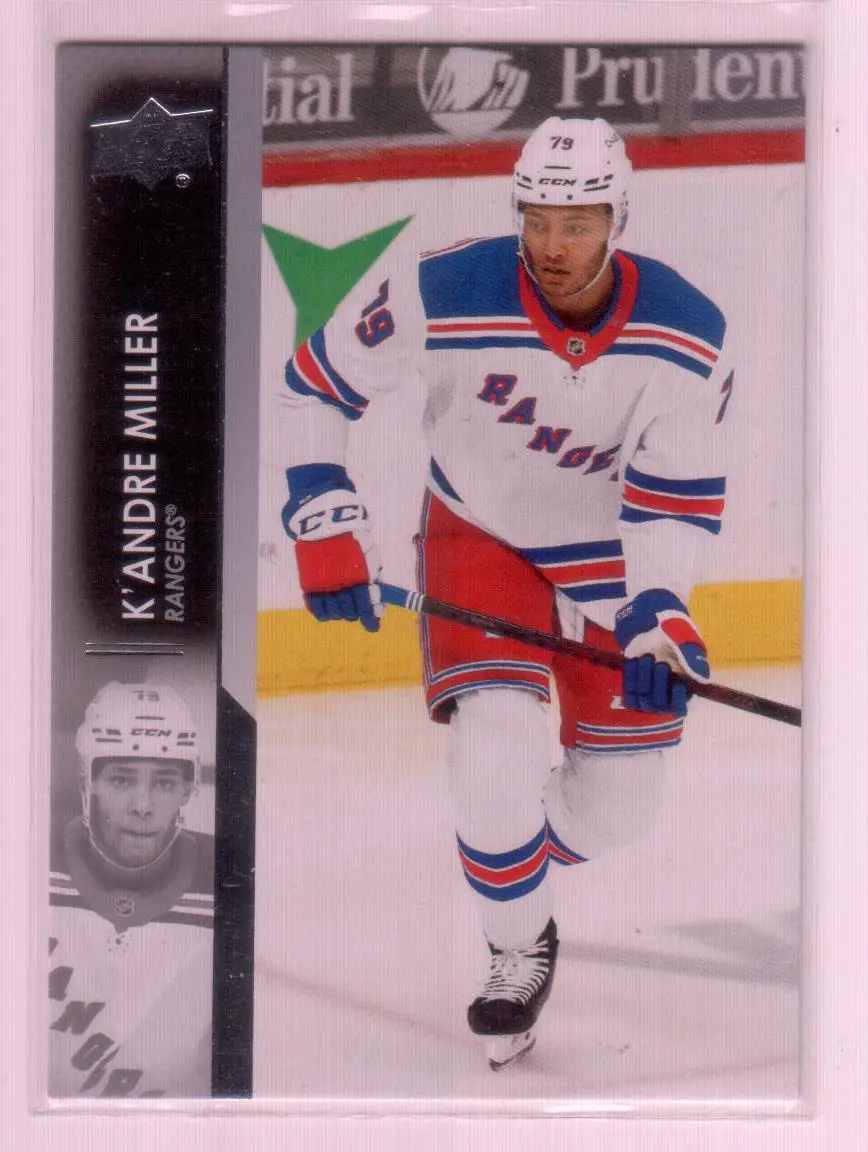 2021-22 Upper Deck Series 1 Base #124 K'Andre Miller - New York Rangers