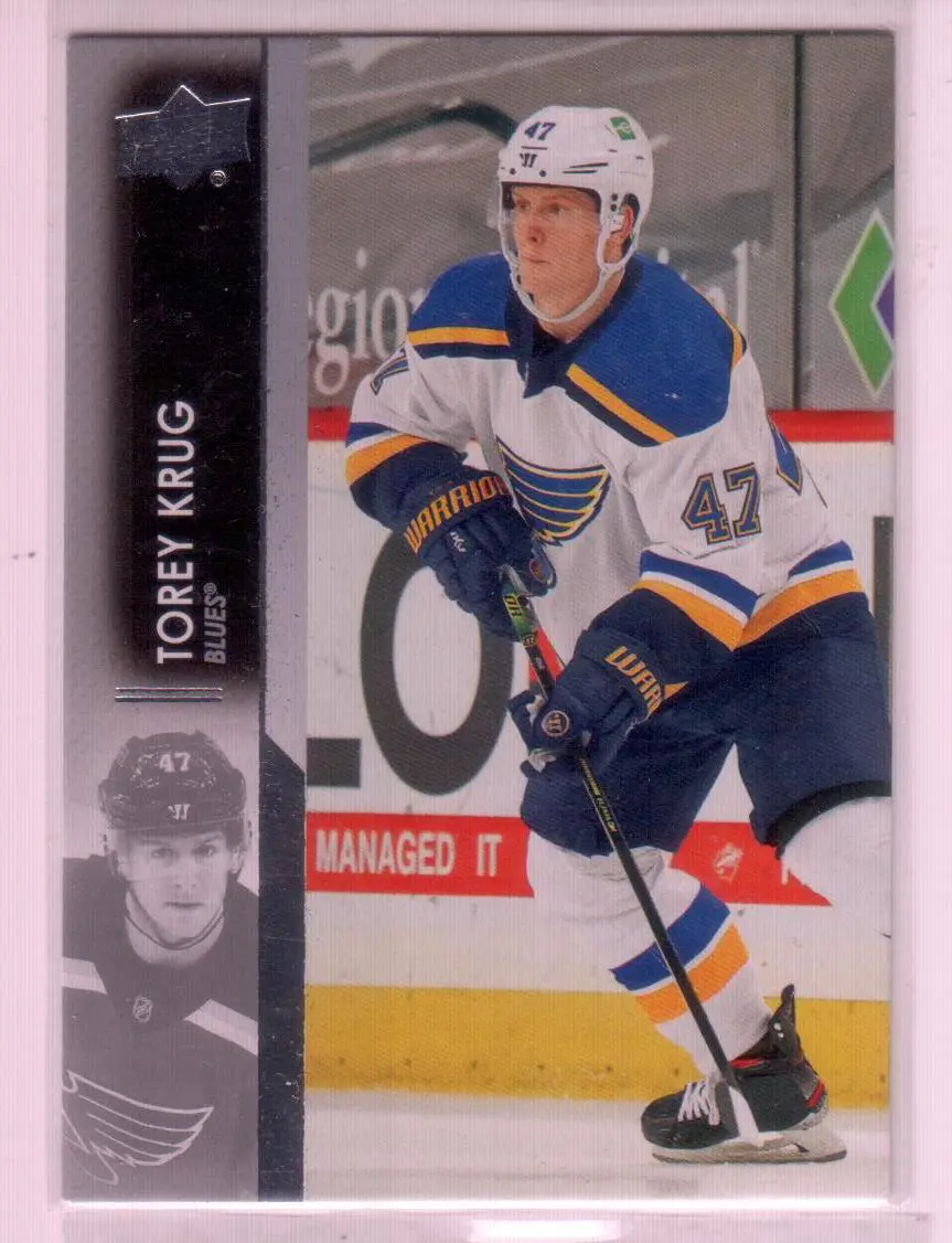 2021-22 Upper Deck Series 1 Base #155 Torey Krug - St. Louis Blues