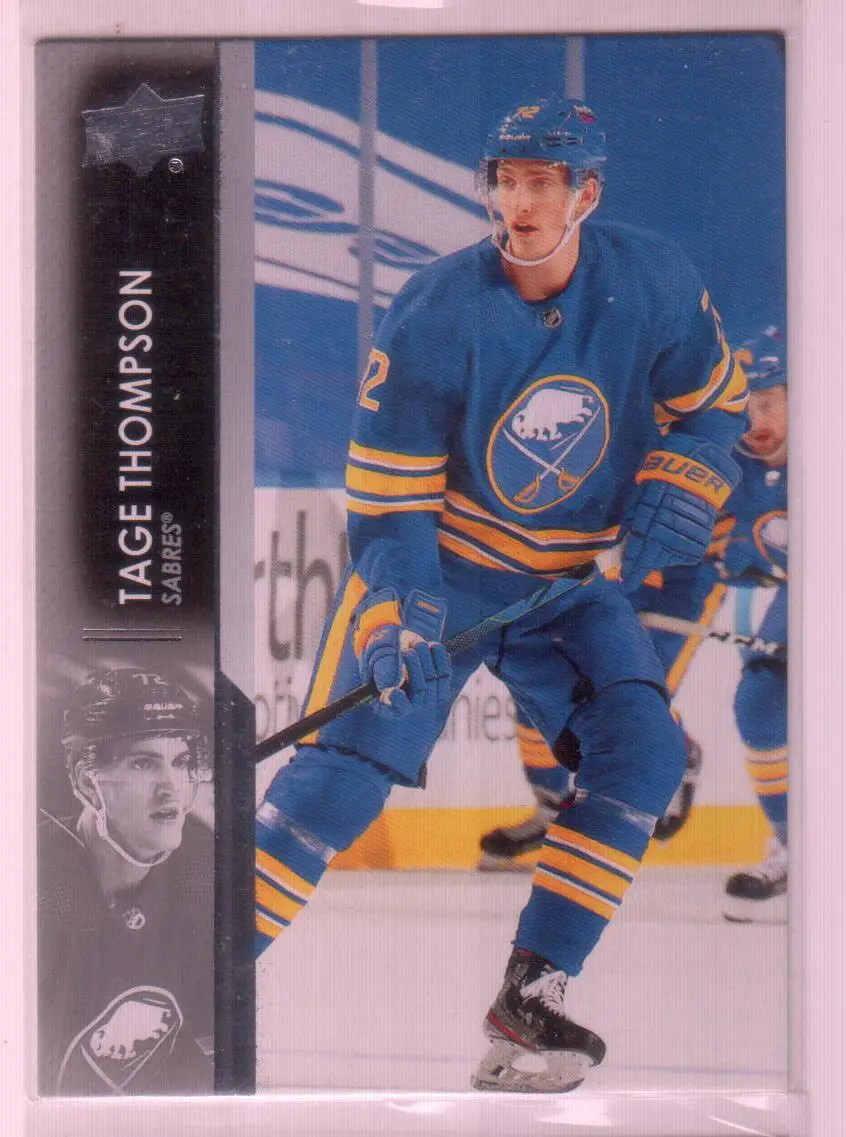 2021-22 Upper Deck Series 1 Base #25 Tage Thompson - Buffalo Sabres