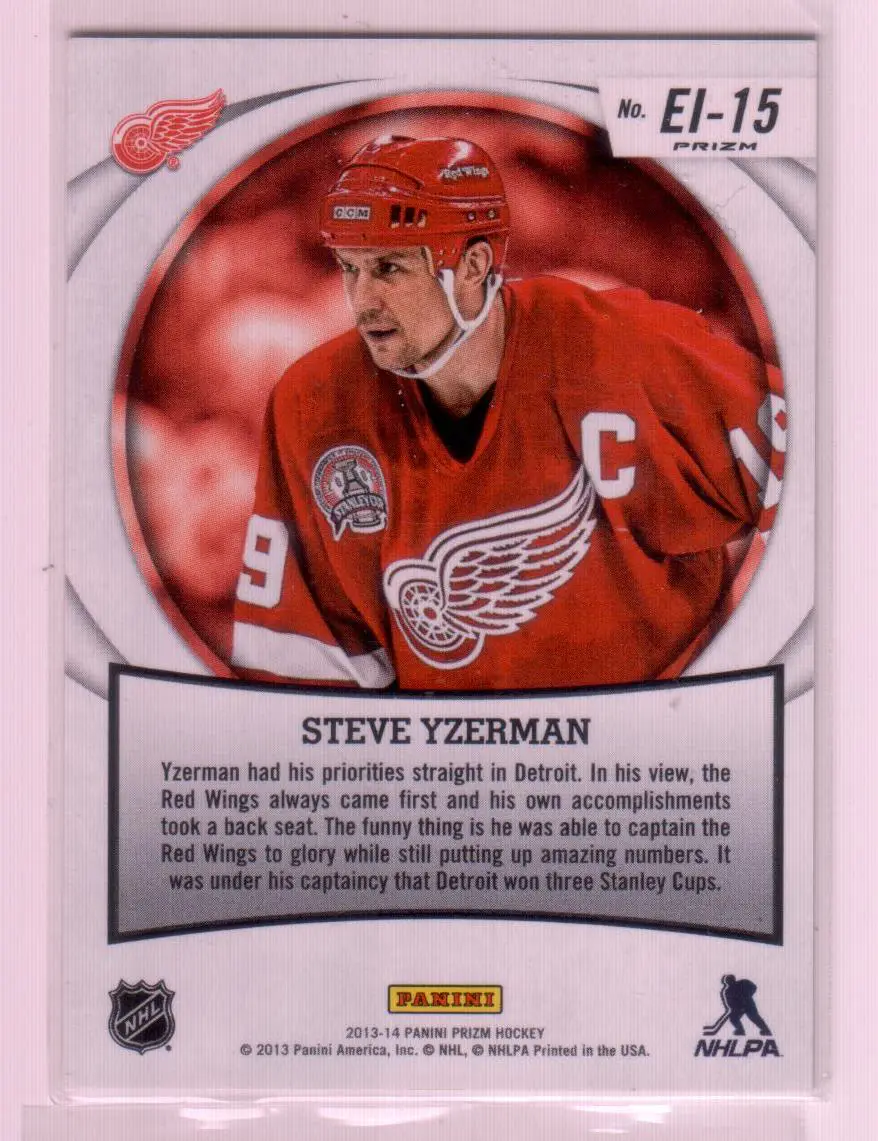 2013-14 Panini Prizm Endless Impressions Prizms #EI15 Steve Yzerman 1