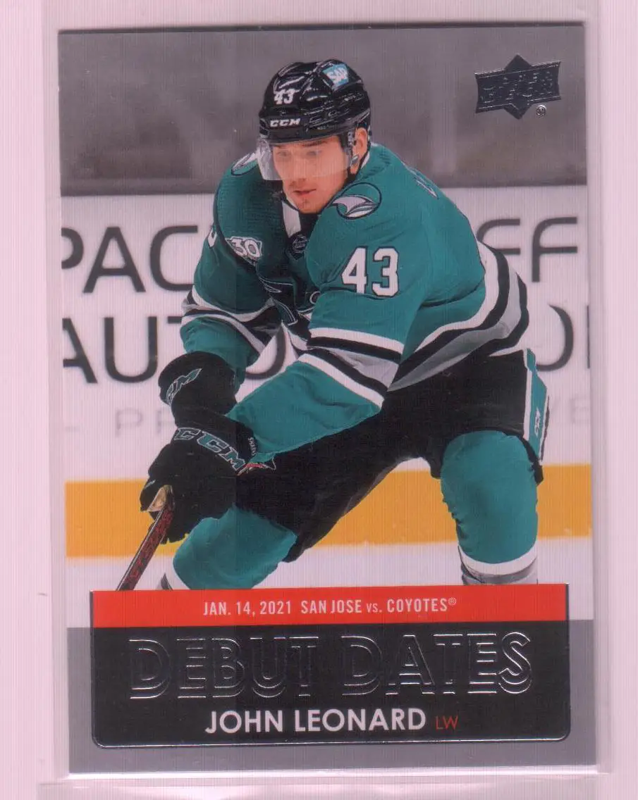 2021-22 Upper Deck Debut Dates #DD2 John Leonard