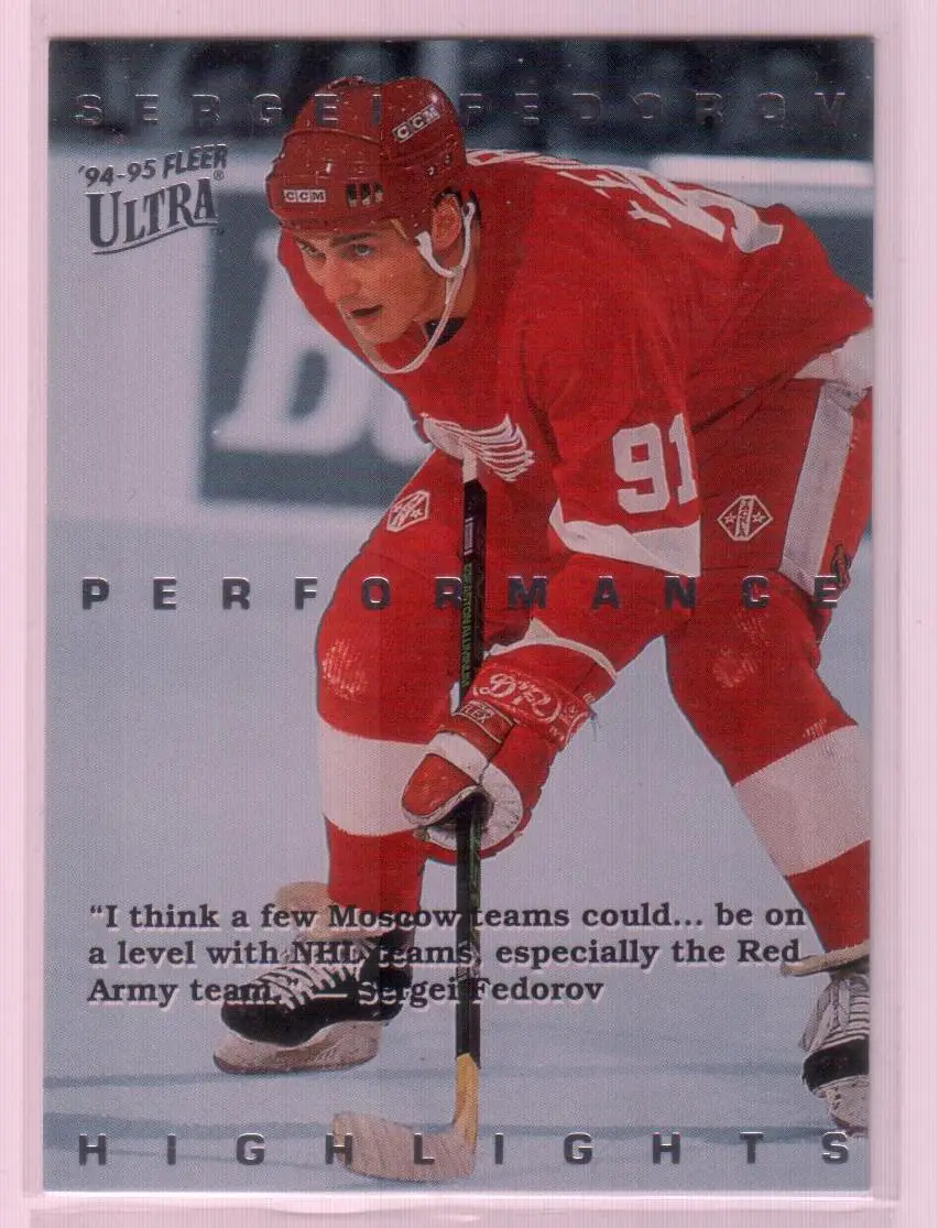 1994-95 Ultra Sergei Fedorov #3 Sergei Fedorov