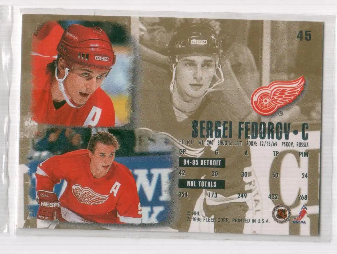 1995-96 Ultra #45 Sergei Fedorov 1