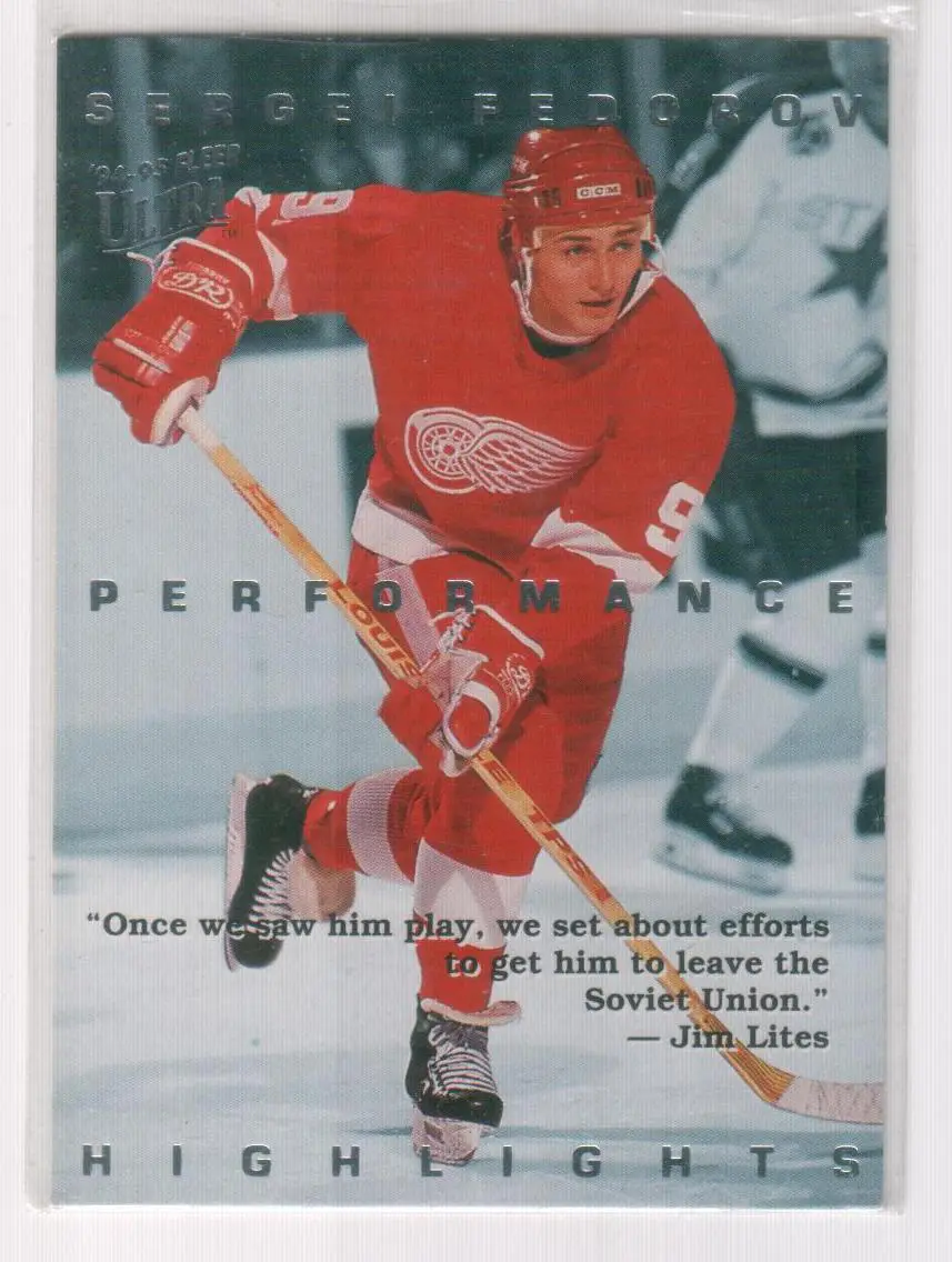 1994-95 Ultra Sergei Fedorov #4 Sergei Fedorov