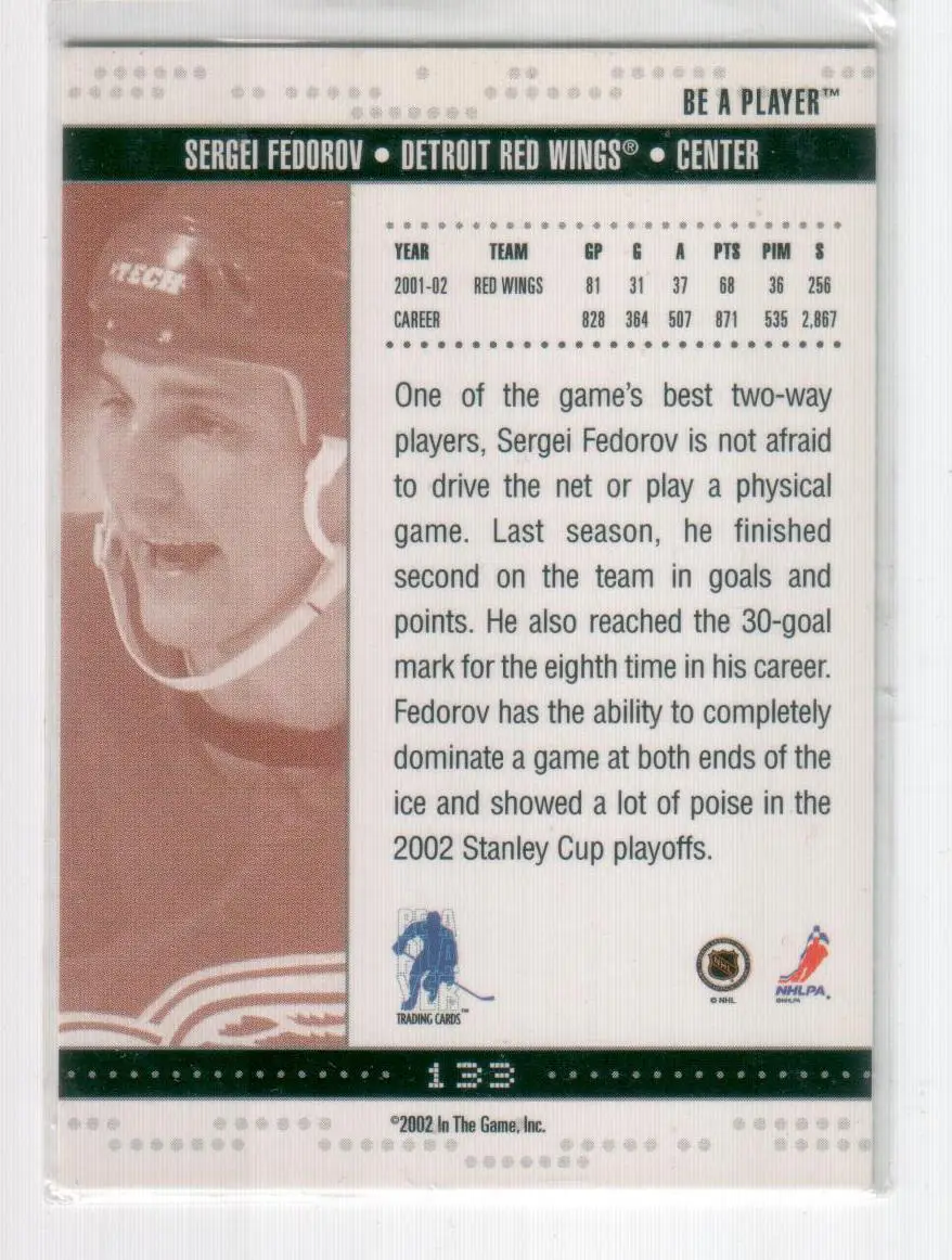 2002-03 BAP Memorabilia #133 Sergei Fedorov 1