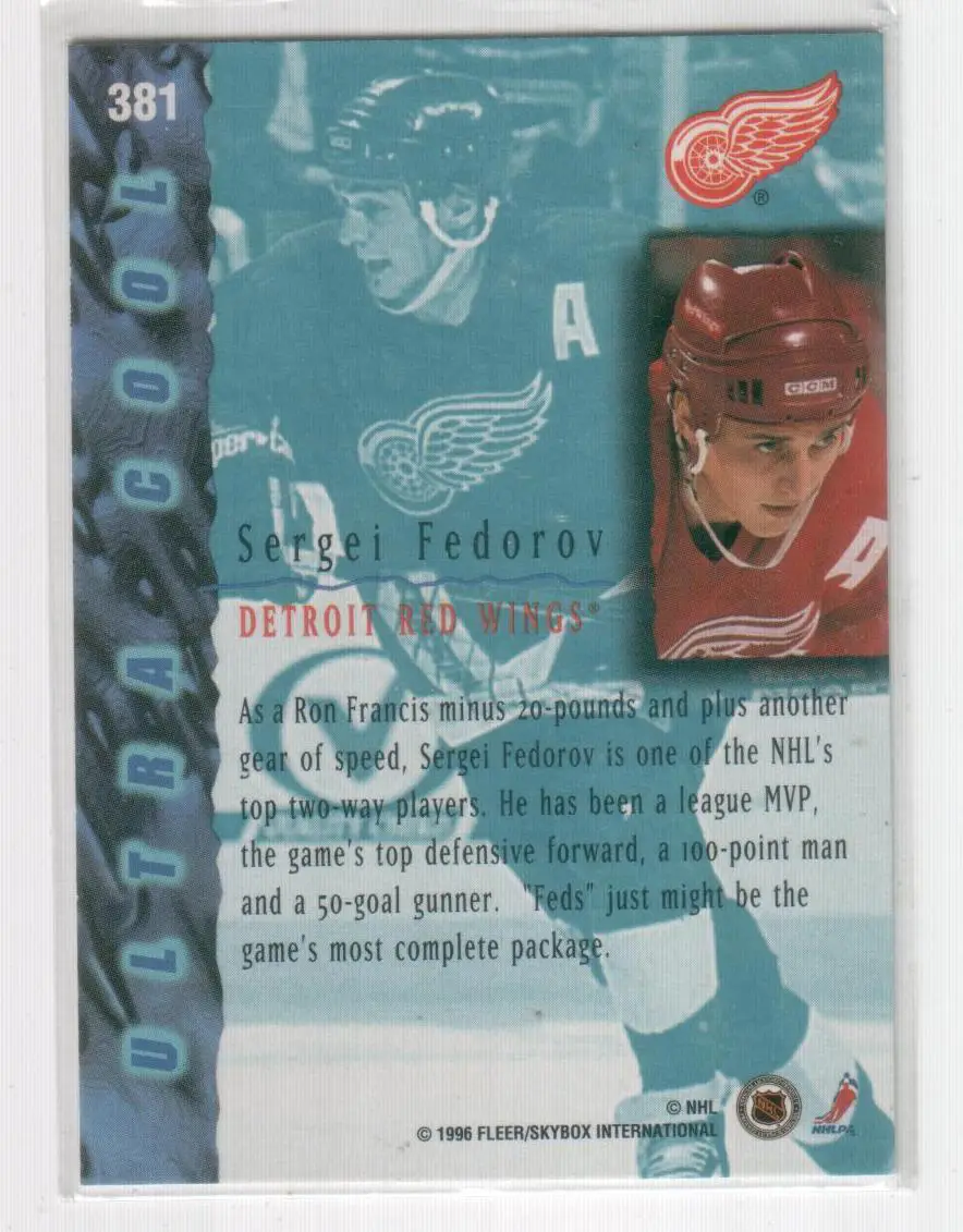 1995-96 Ultra #381 Sergei Fedorov UC 1