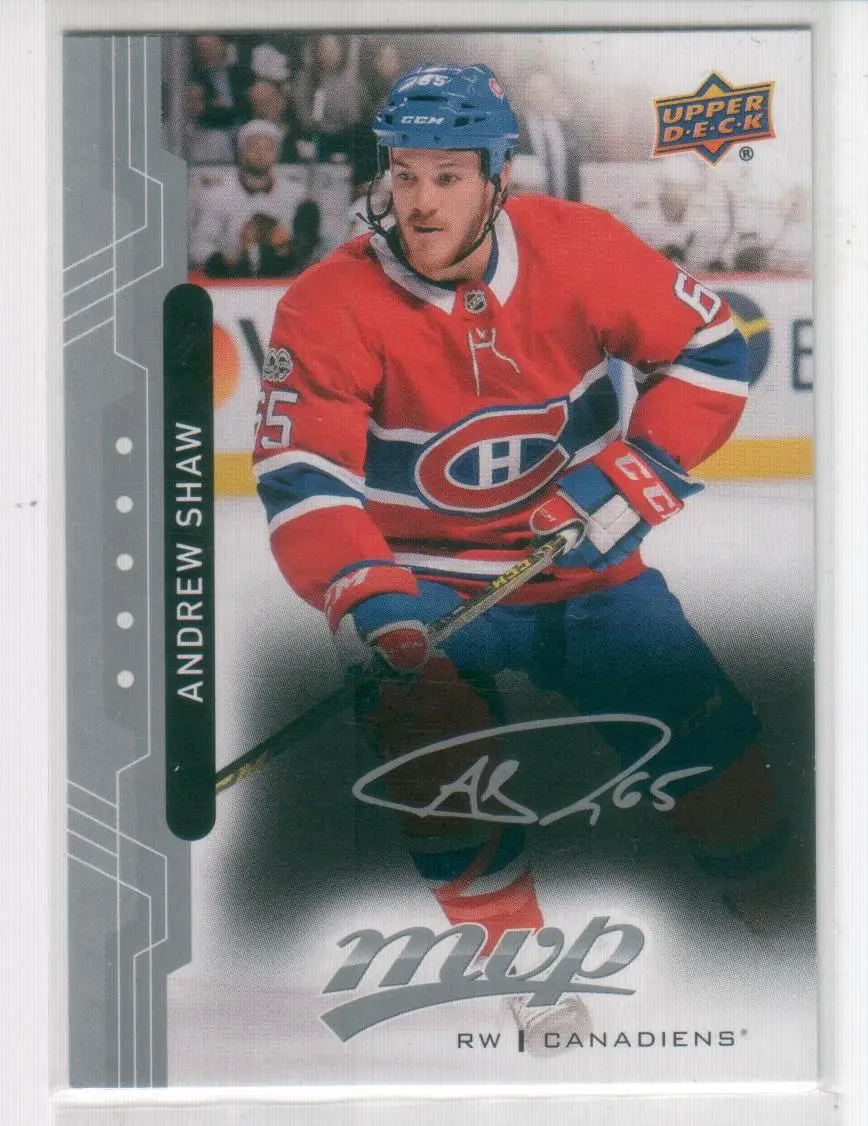 2018-19 Upper Deck MVP Silver Script #126 Andrew Shaw