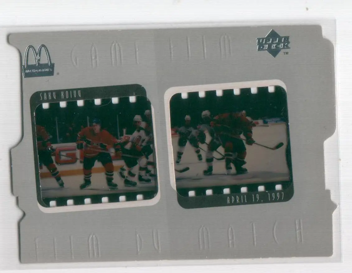 1997-98 McDonald's Upper Deck Game Film #8 Saku Koivu