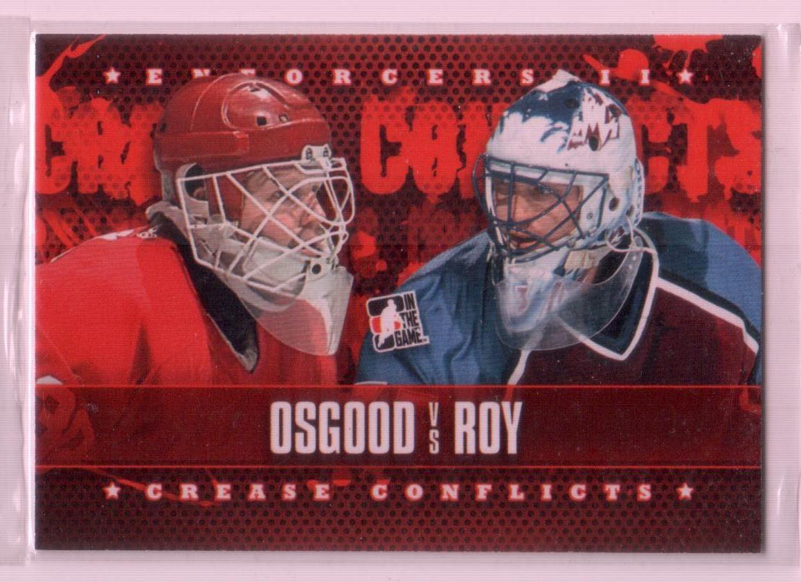 2013-14 ITG Enforcers #97 Chris Osgood/Patrick Roy CC