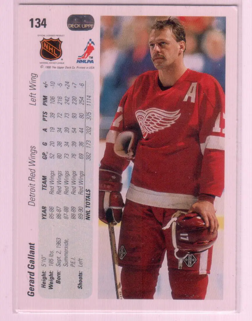 1990-91 Upper Deck #134 Gerard Gallant 1