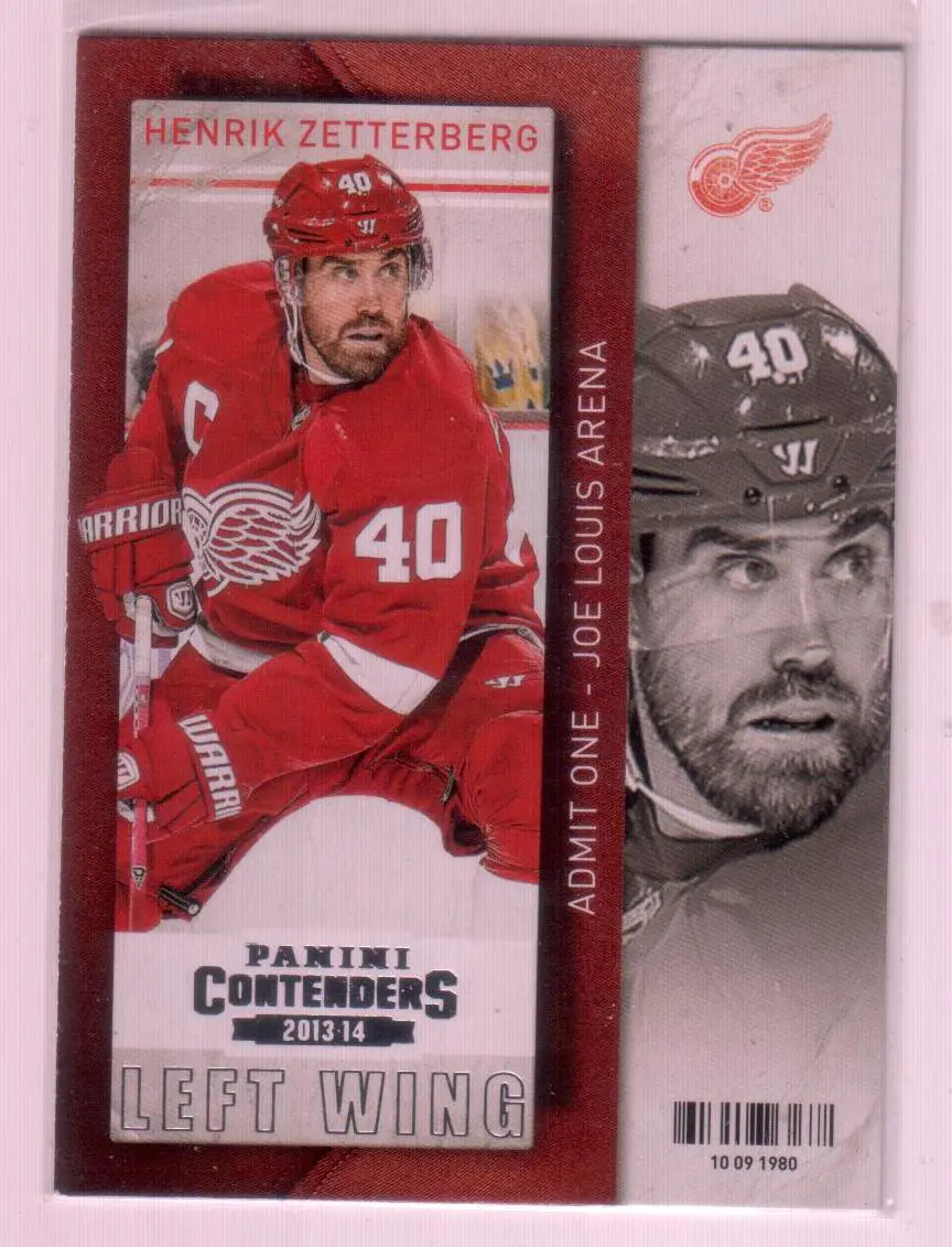 2013-14 Panini Contenders #44 Henrik Zetterberg
