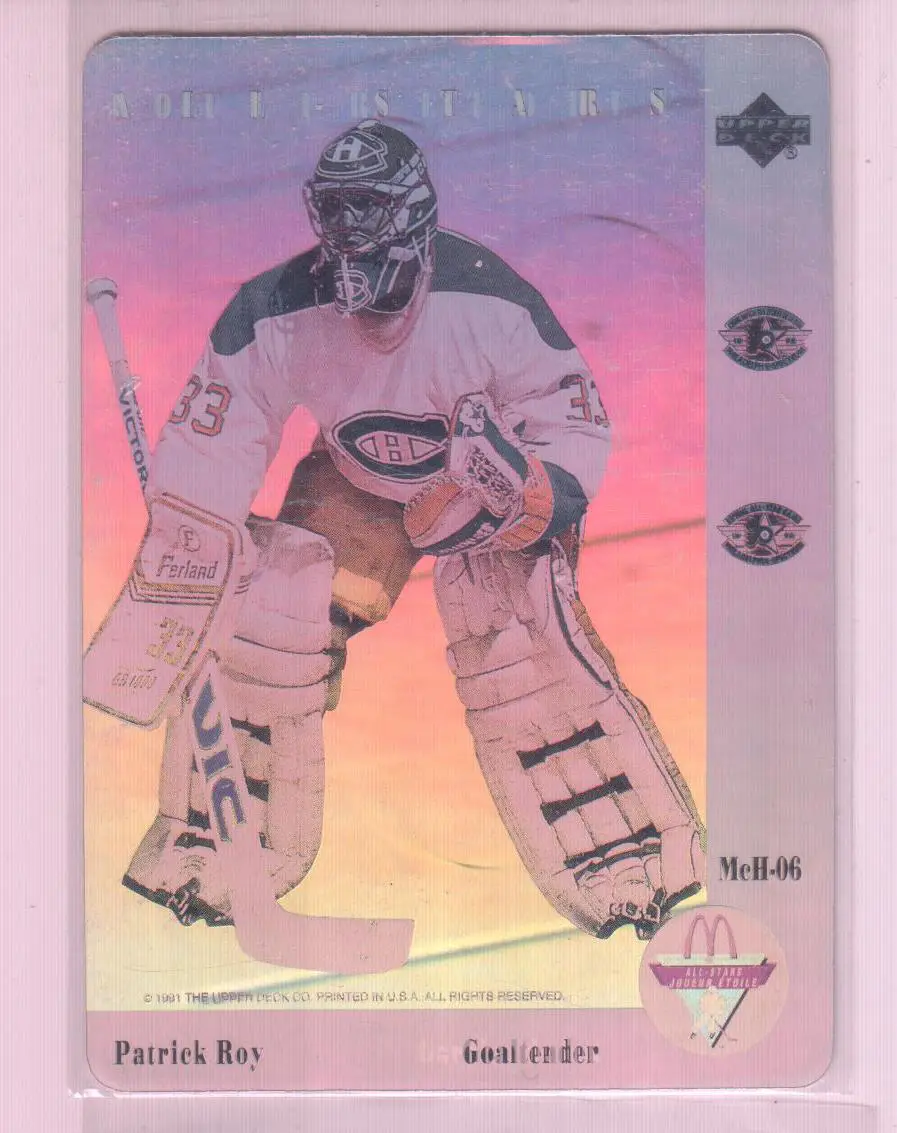1992-93 McDonald's Upper Deck #H6 Patrick Roy HOLO